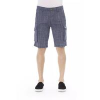 Cargo Shorts with Front Zipper and Button Closure W34 US Men