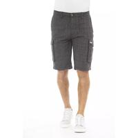 Cargo Shorts with Front Zipper and Button Closure W38 US Men