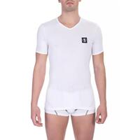 V-neck T-shirt in Soft Cotton Fabric S Men