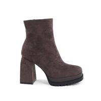Fabric Ankle Boot with 10cm Heel - 36 EU