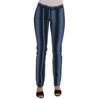 Blue Striped Cotton Stretch Denim Jeans - Dolce & Gabbana 40 IT Women