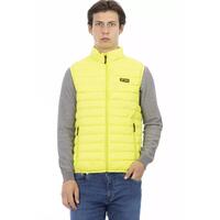 Sleeveless Down Jacket with Functional Pockets and Zipper Detailing L Men