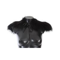 Black Fox Fur Shoulder Wrap by Dolce & Gabbana 38 IT Women