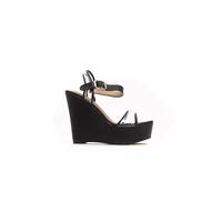 Wedge Sandal with Ankle Strap and Transparent Band 40 EU Women