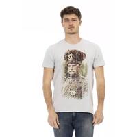 Short Sleeve T-shirt with Round Neck - Front Print M Men