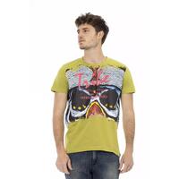 Short Sleeve T-shirt with Round Neck and Front Print 3XL Men