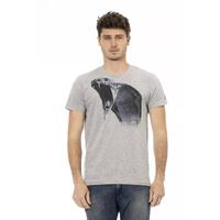 Short Sleeve T-shirt with Round Neck - Front Print XL Men
