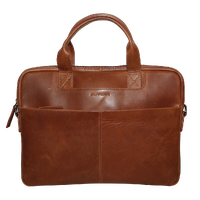 Futura Mens Slimline Laptop Bag Satchel Handbag Handles College - Brown