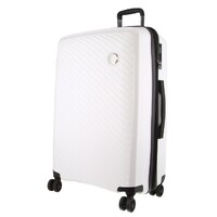 Milleni Hardshell Checked Luggage Bag Travel Suitcase 75cm (124L) - White