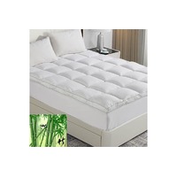 Luxton King Single Size 1000GSM Bamboo Mattress Topper with Gusset Support
