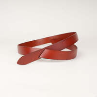 Peroz Arla Women's Tan Leather Knot Belt