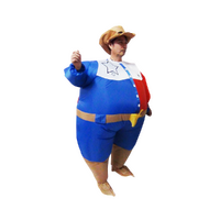 SHERIFF Fancy Dress Inflatable Suit -Fan Operated Costume