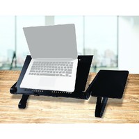 Aluminium Alloy Folding Laptop Computer Stand Desk Table Tray On Bed Mouse