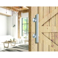 12" Barn Door Handle Sliding Flush Pull Wood Door Gate Hardware Stainless Steel