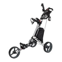 Golf Club Trolley Cart Compact Foldable 3 Wheel