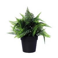Small Potted Artificial Persa Boston Fern Plant UV Resistant 20cm