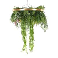 Imitation Gold Artificial Hanging Green Wall Disc 40cm (Limited Edition)