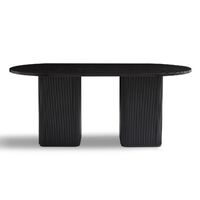 Kate 6 Seater Black Column Dining Table