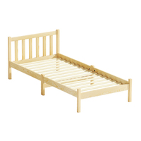 Artiss Bed Frame Wooden Single Size SOFIE Pine Timber Mattress Base OAK 