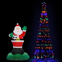 Jingle Jollys 3.6M LED Christmas Tree Inflatable Set Lights Xmas Fibre Optic Decor