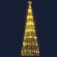 Jingle Jollys 5M LED Christmas Tree Optic Fiber Lights 750pc LED Warm White