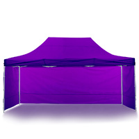 Gazebo Tent Marquee 3x4.5m PopUp Outdoor Wallaroo Purple