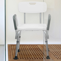Orthonica Medical Shower tub Chair with Backrest Armrest Seat