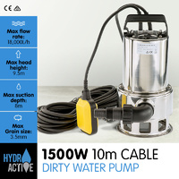 HydroActive Submersible Dirty Water Pump - 1500W