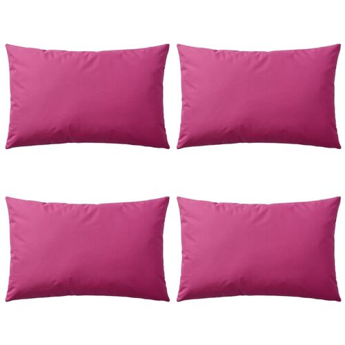 Outdoor Pillows 4 pcs 60x40 cm Pink