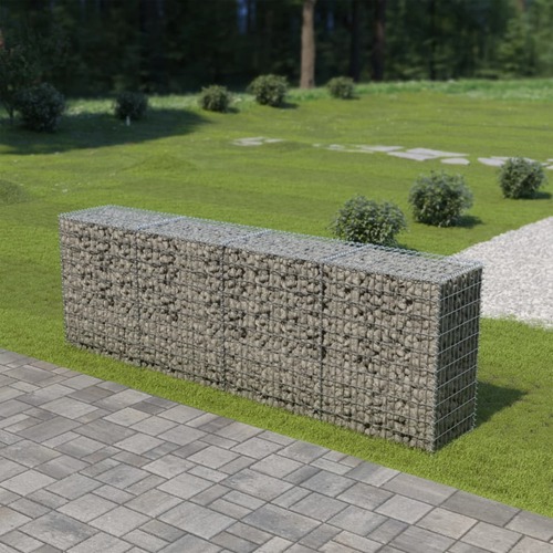 Gabion Wall with Covers Galvanised Steel 300x50x100 cm