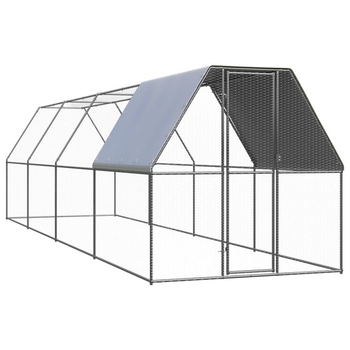 Outdoor Chicken Cage 2x2x2 m Galvanised Steel