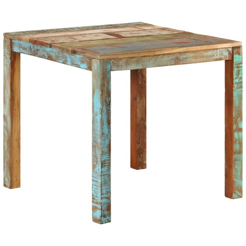 Dining Table 82x80x76 cm Solid Reclaimed Wood