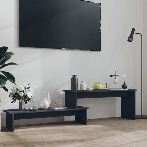 TV Cabinet Grey 180x30x43 cm Chipboard
