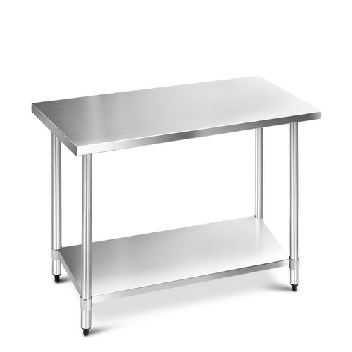 Cefito 1219 x 610mm Commercial Stainless Steel Kitchen Bench 