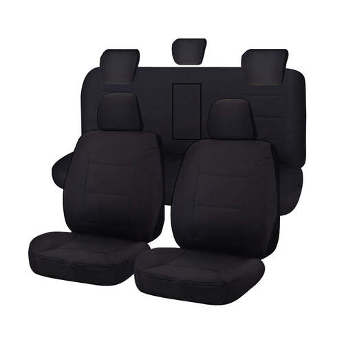 Seat Covers for HOLDEN COLORADO RG SERIES FR 06/2012 - ON DUAL FR BLACK ALL TERRAIN