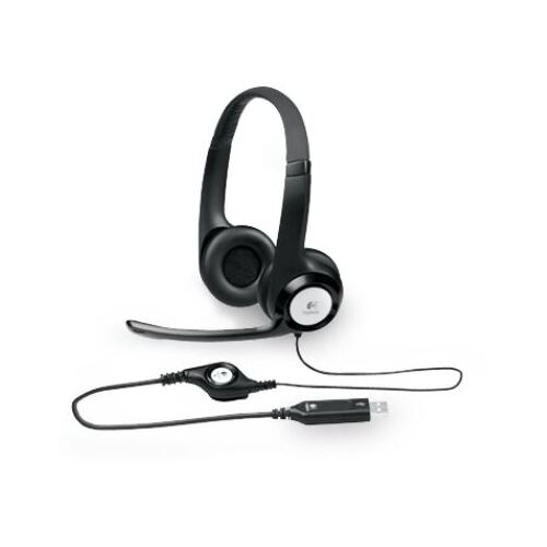 Logitech H390 USB Headset Adjustable,USB,2 Years Noise cancelling mic In-line audio controls
