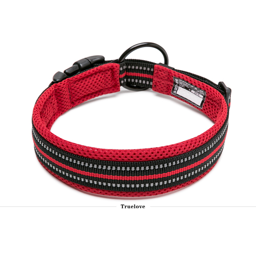 Heavy Duty Reflective Collar Red 2XS