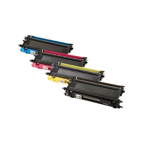 Compatible Premium 4-Pack Brother TN251 / TN255 Toner Combo [1BK,1C,1M,1Y]   - for use in Brother Printers