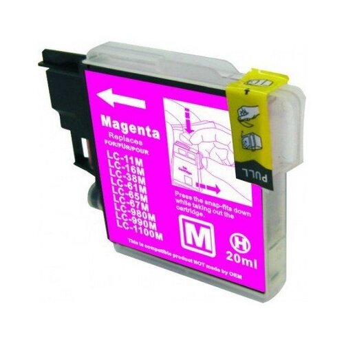 Compatible Premium Ink Cartridges LC61/LC67/LC38M Magenta  Inkjet Cartridge - for use in Brother Printers