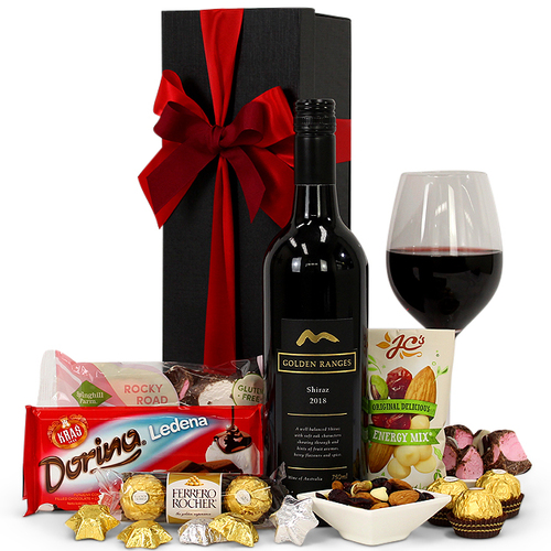 Wine & Chocolate Hamper (Shiraz) - Wine Party Gift Box Hamper for Birthdays, Graduations, Christmas, Easter, Holidays, Anniversaries, Weddings, Recept