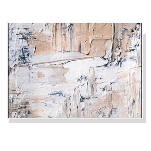 Wall Art 70cmx100cm  Modern Abstract Oil Painting Style White Frame Canvas