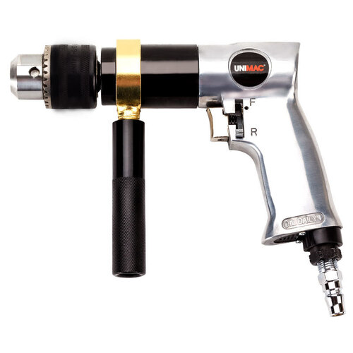 UNIMAC Air Drill 3/8 Reversible Air Compressor Power Pistol Hand Tool