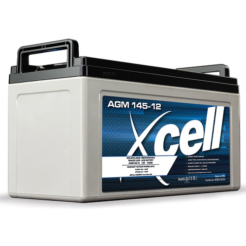 X-CELL AGM Battery 12V 145Ah Portable Sealed SLA Camping Solar Marine