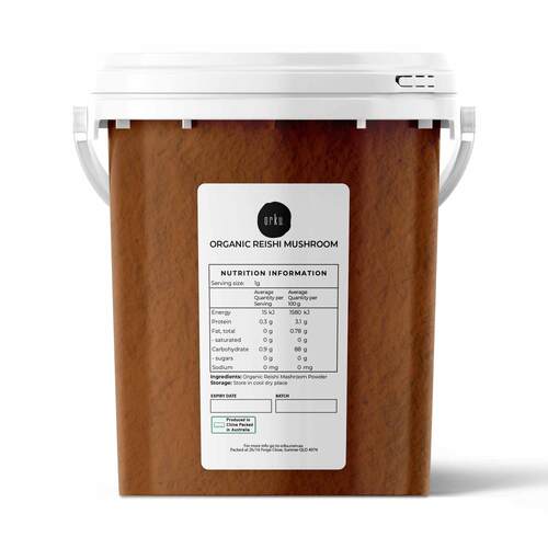 500g Organic Reishi Mushroom Powder Tub Bucket - Supplement Ganoderma Lingzhi