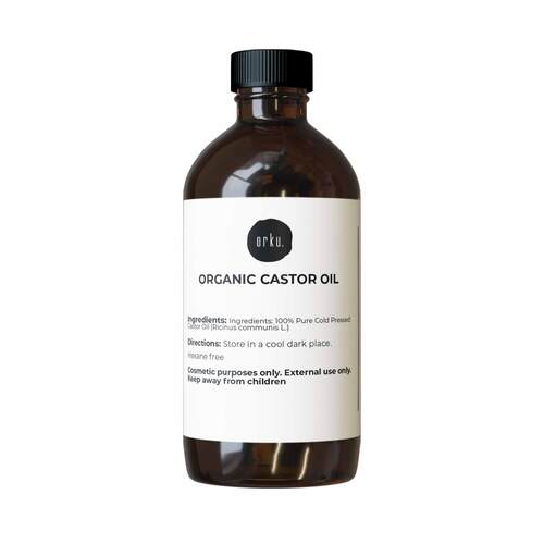 100ml Organic Castor Oil - Hexane Free Cold Pressed Anti Oxidant Skin Hair Care