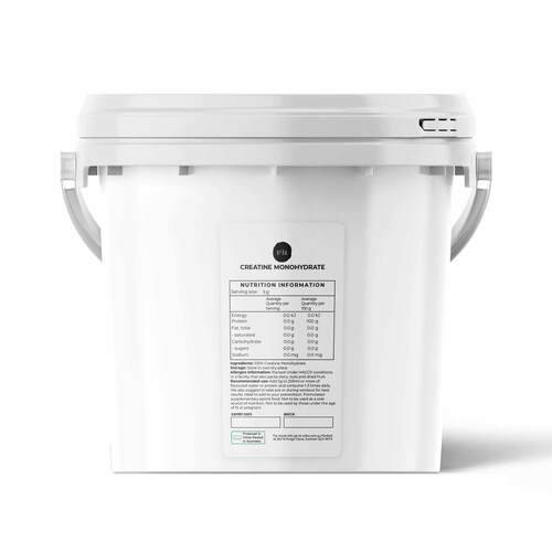 3Kg Creatine Monohydrate Powder - Micronised Pure Protein Supplement Bucket