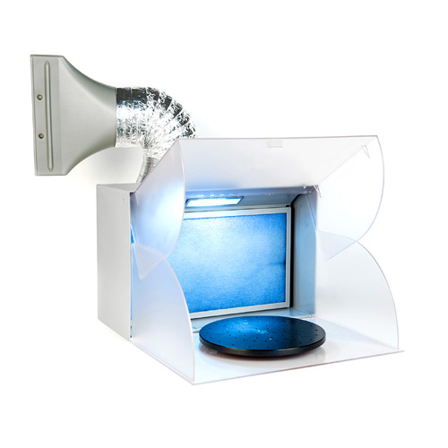 Dynamic Power Air Brush Spray Booth Portable Exhaust Fan with LED