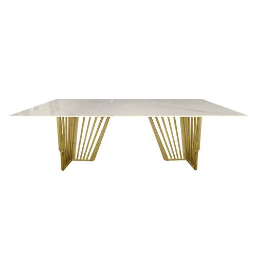 Salina Gold Dining Table -100cm x 200cm 