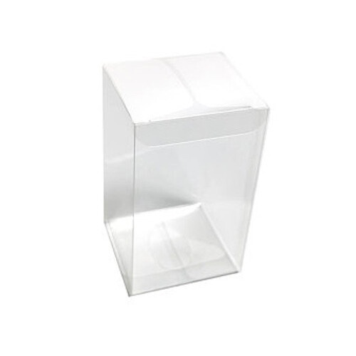 10 Pack of 8x8x10cm Clear PVC Plastic Folding Packaging Small rectangle/square Boxes for Wedding Jewelry Gift Party Favor Model Candy Chocolate Soap 