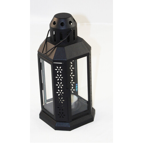 Black Metal Miners Lantern Summer Wedding Home Party Room Balconey Deck Decoration 21cm Tealight Candle